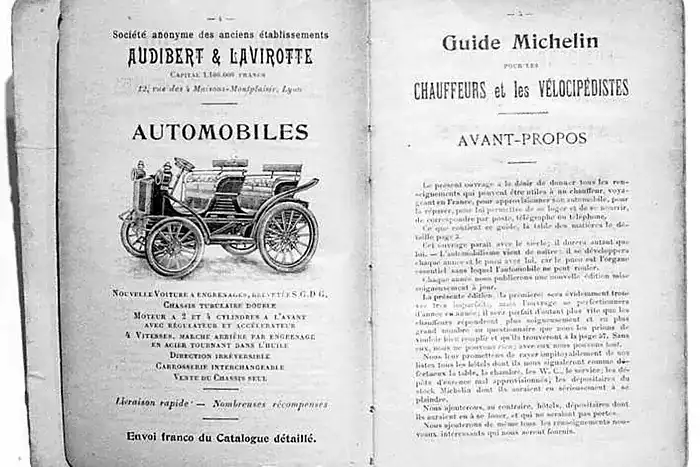 La Guía Michelin fue creada por la empresa francesa de neumáticos Michelin